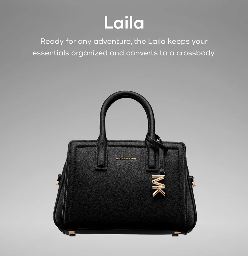 Laila Ready for any adventure, the Laila keeps your essentials organized and converts to a crossbody.