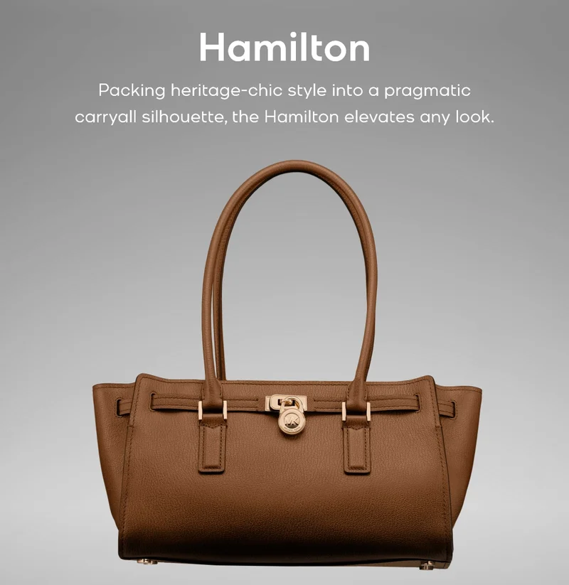 Hamilton Packing heritage-chic style into a pragmatic carryall silhouette, the Hamilton elevates any look.