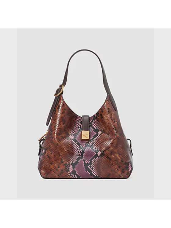 Deco Snake Embossed Crossbody Tote