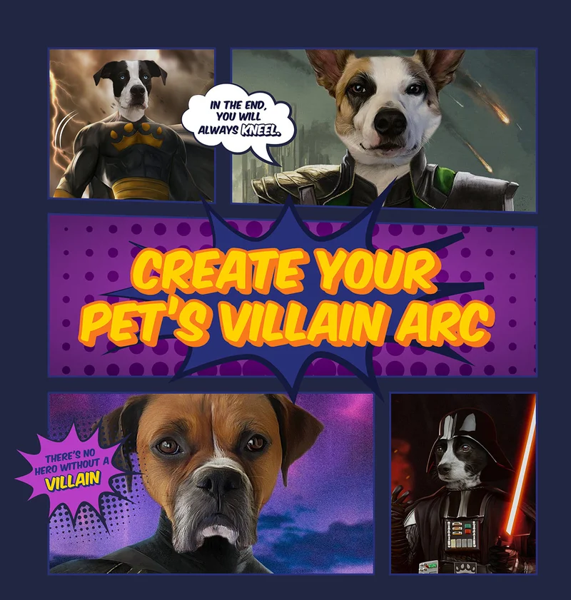 Create your pet's villain arc