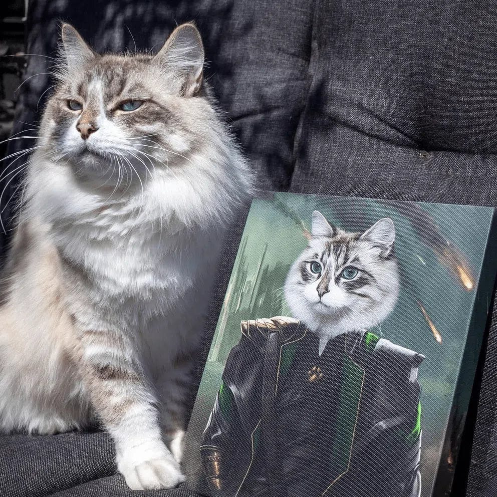 Image of The Mischief God - Custom Pet Canvas