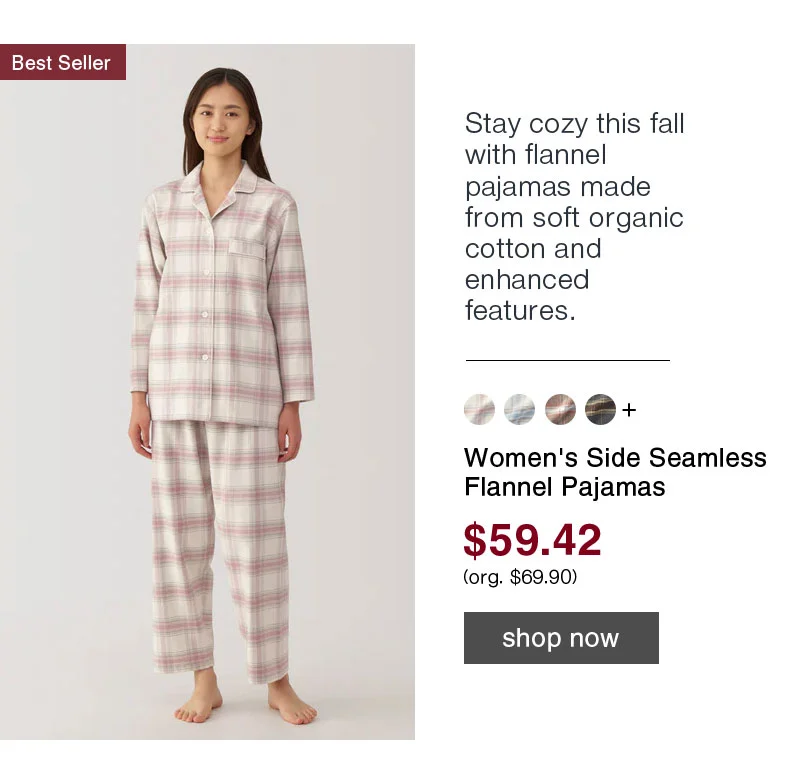 Shop Women's Side Seamless Flannel Pajamas