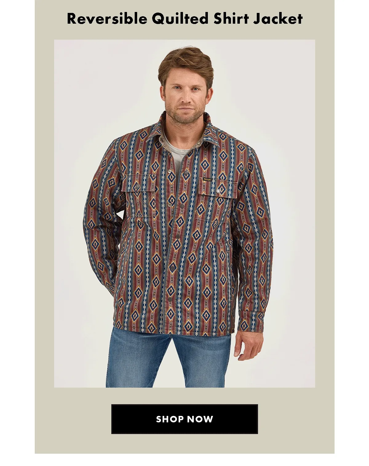 Reversible Quilted Shirt Jacket