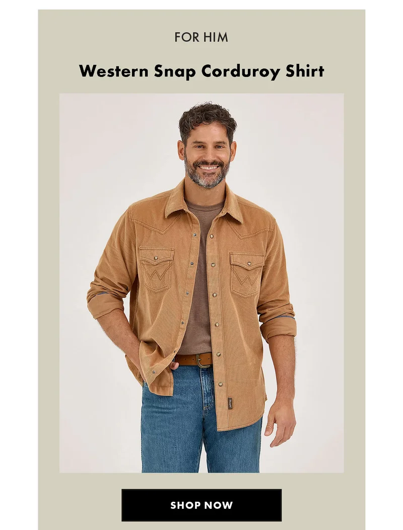 Western Snap Corduroy Shirt