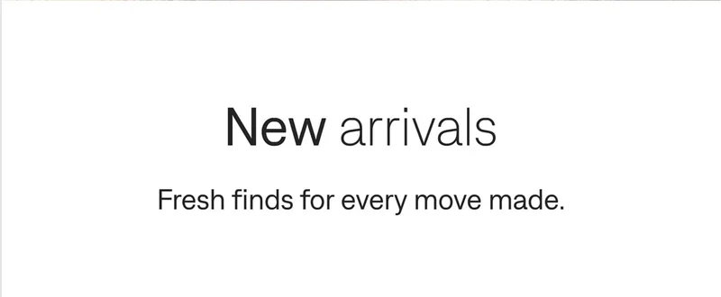 New arrivals
