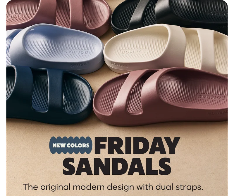 NEW COLORS | FRIDAY SANDALS | The original modern design with dual straps.