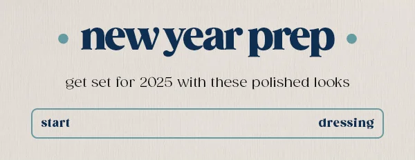 new year prep. start dressing.