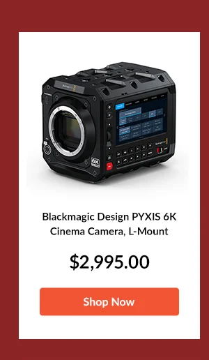 Blackmagic Design PYXIS 6K Cinema Camera, L-Mount