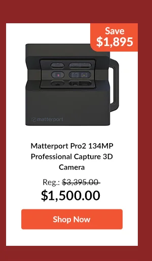 Matterport Pro2 134MP Professional Capture 3D Camera, Black