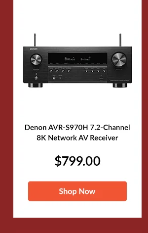 Denon AVR-S970H 7.2-Channel 8K Network AV Receiver
