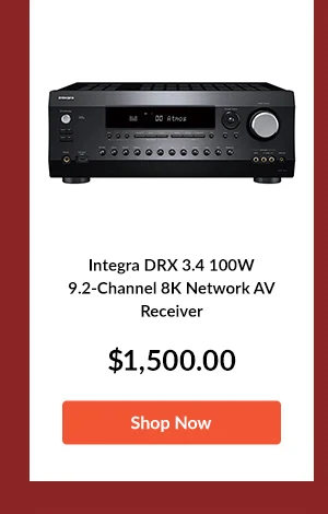 Integra DRX 3.4 100W 9.2-Channel 8K Network AV Receiver