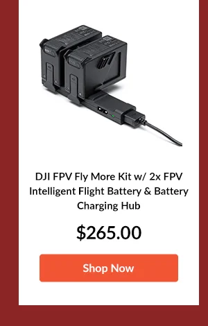 DJI FPV Fly More Kit w/ 2x FPV Intelligent Flight Battery & Battery Charging Hub