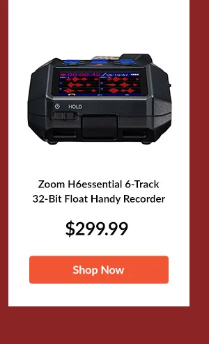 Zoom H6essential 6-Track 32-Bit Float Handy Recorder