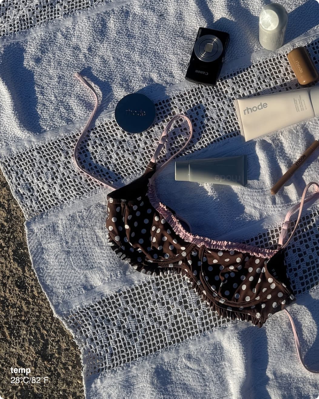 temp 28°C/82°F
