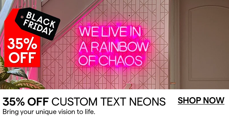 35% Off Custom Text Neons