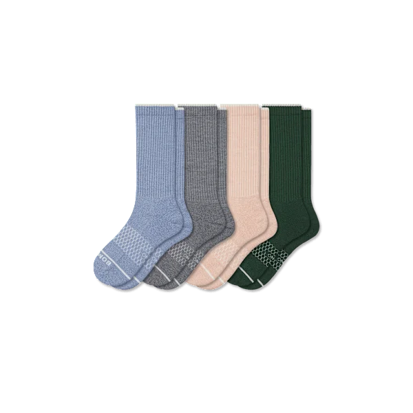 Women's Merino Wool Blend Calf Sock 4-Pack