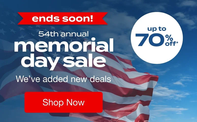 Memorial Day Sale Ends Tonight