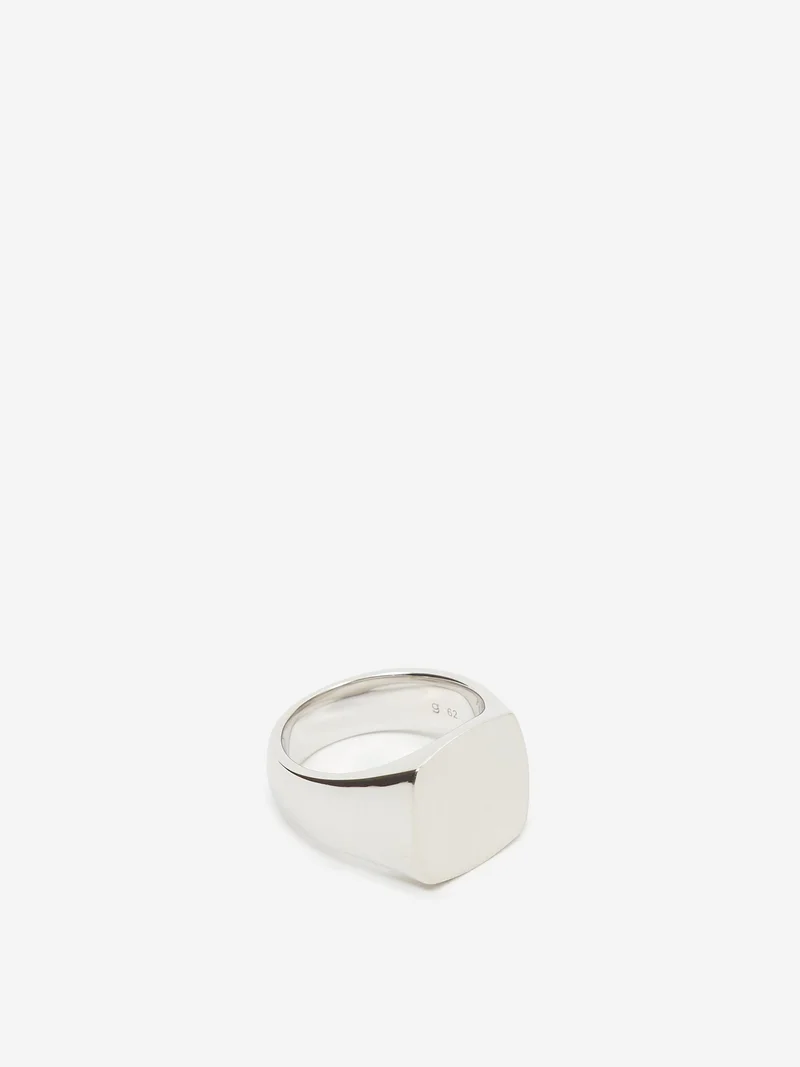 Image of Tom Wood Cushion Satin Ring - Sterling Silver