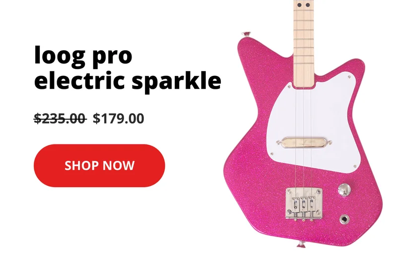 Loog pro electric sparkle $179 - shop now