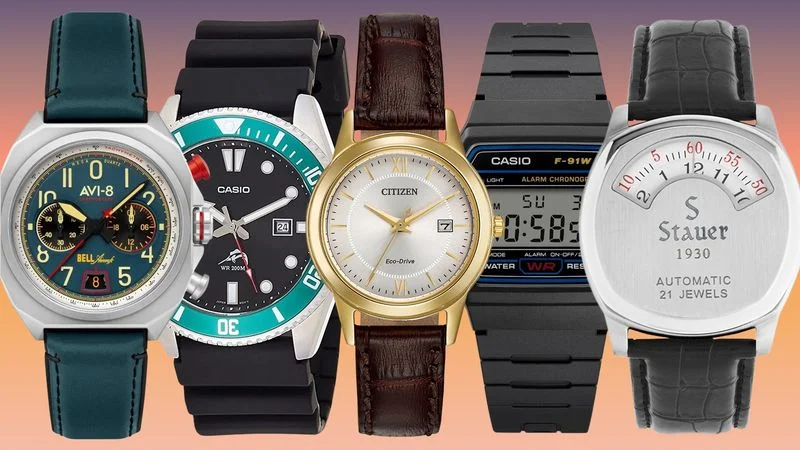 Image may contain: Wristwatch, Arm, Body Part, and Person