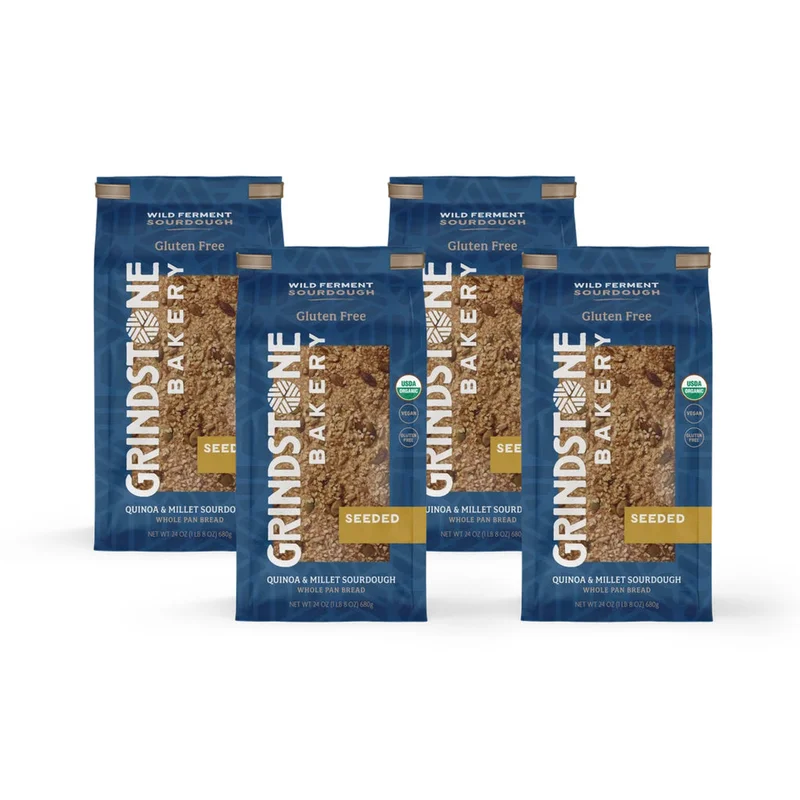 Image of Seeded Sourdough (Organic, GF, Vegan) 4 Loaves