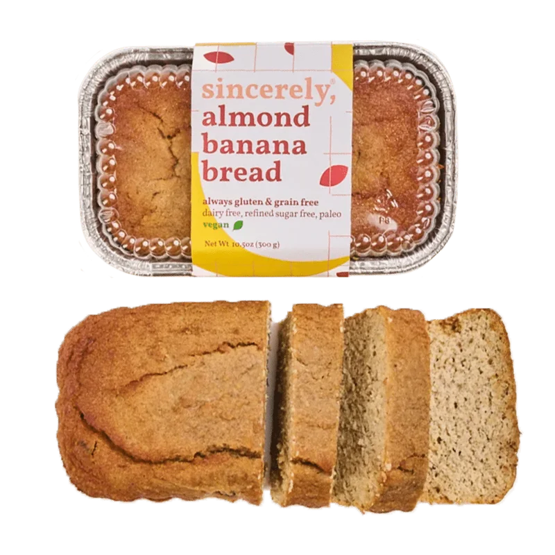 Image of Vegan Almond Banana Bread (3-Pack)