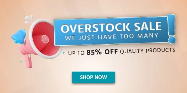 Overstock Sale! Up to 85% Off quality products We just have too many! Shop Now