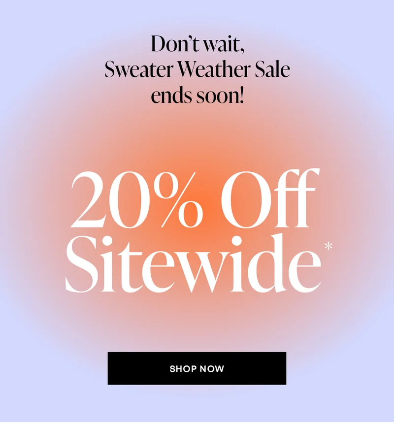20% Off Sitewide - 3 Days Only!