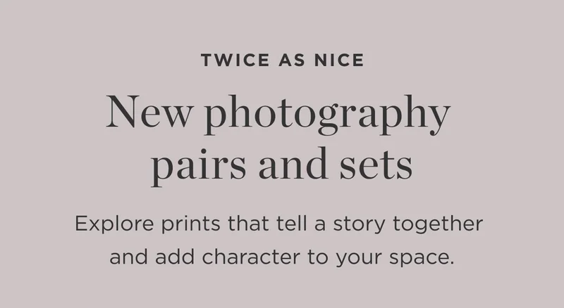 New Photography Pairs And Sets