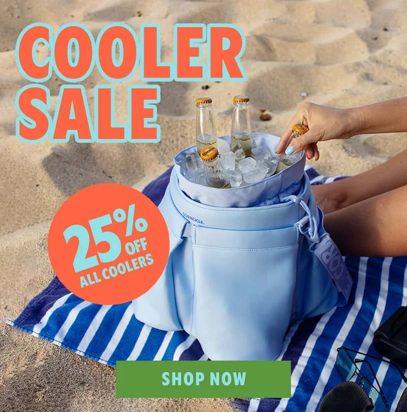 25% OFF ALL COOLERS! Shop the sale
