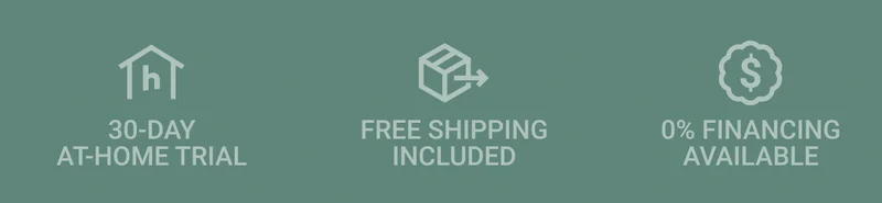 30-day at-home trial. Free shipping included. 0% financing available.