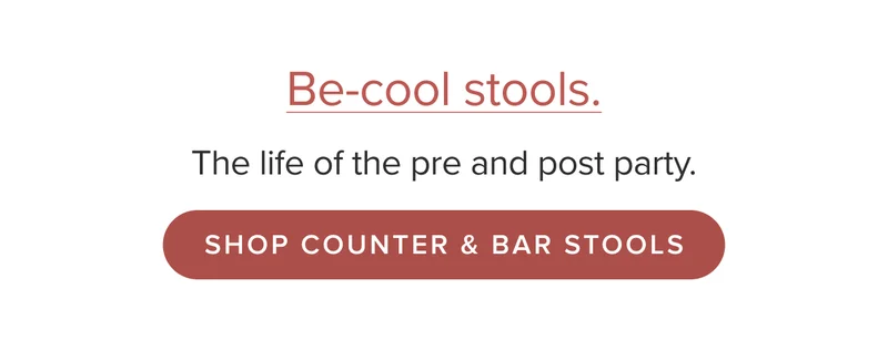 Shop counter and bar stools.