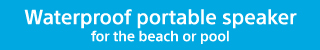 Waterproof portable speaker for the beach or pool
