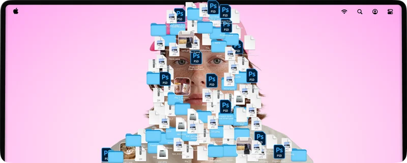 A Mac buried under years of forgotten files.