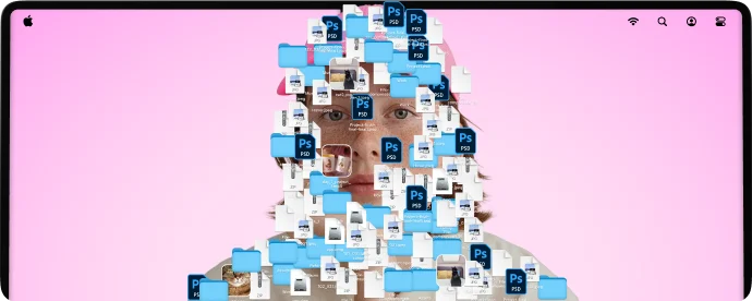 A Mac buried under years of forgotten files.