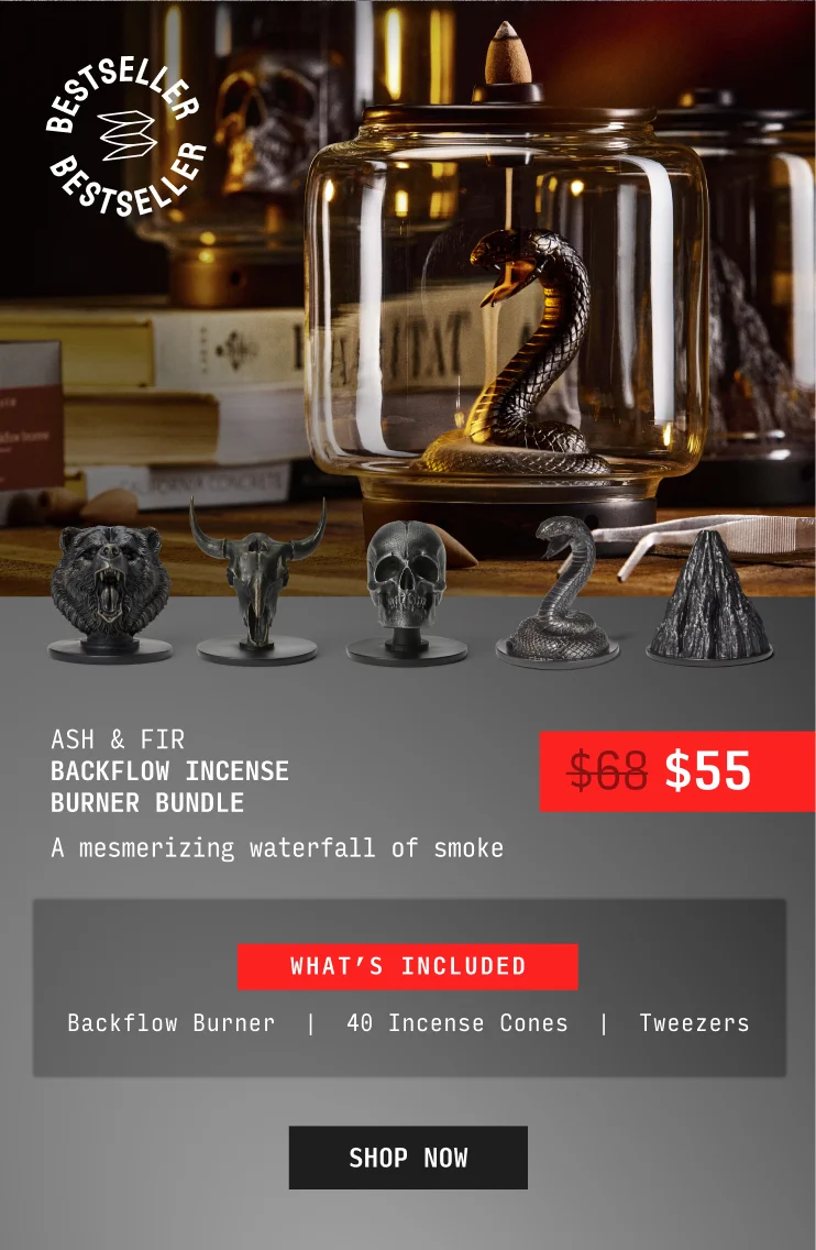 Backflow Incense Burner Bundle