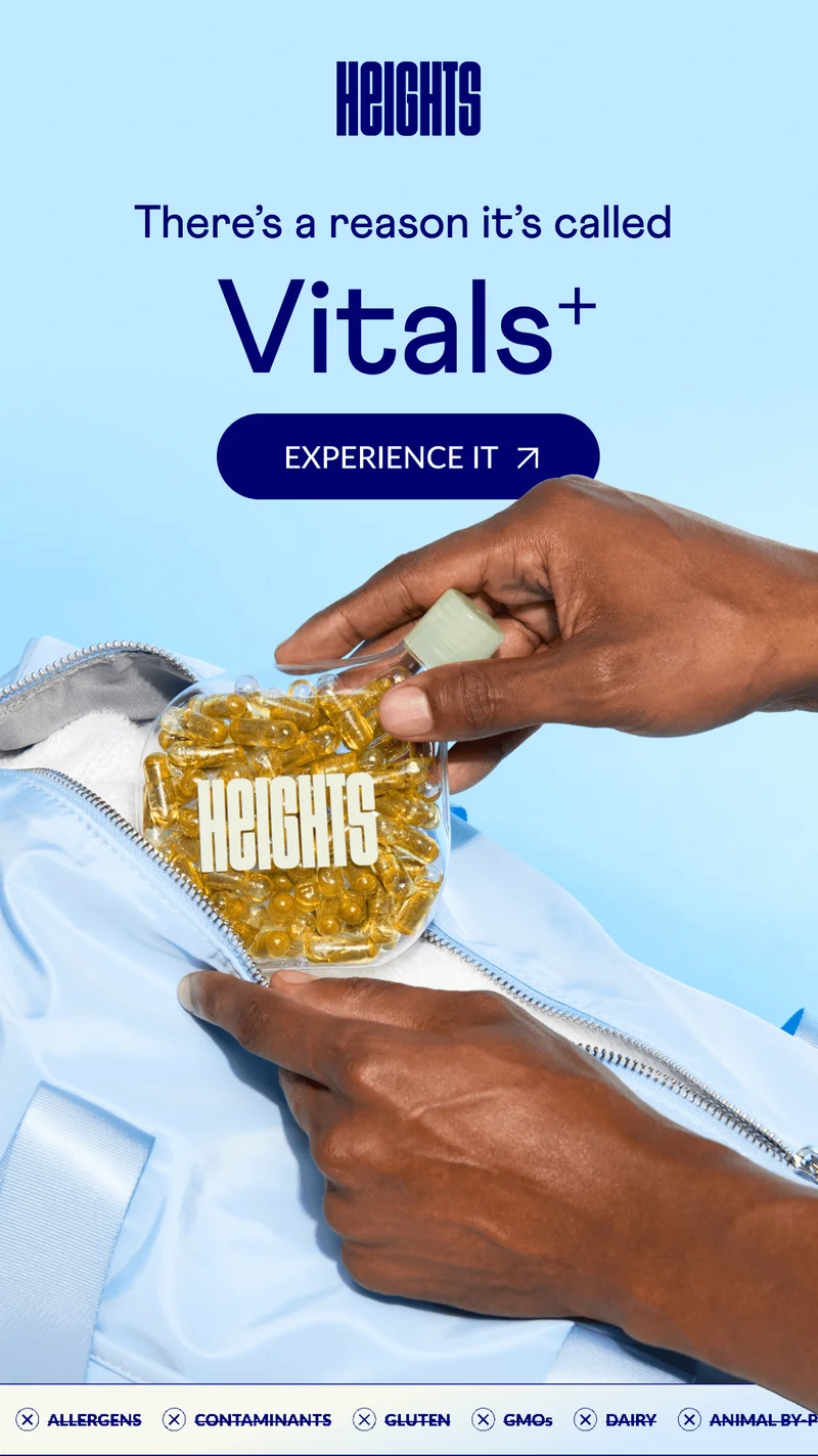 There's a reason it's called Vitals+- Experience it!