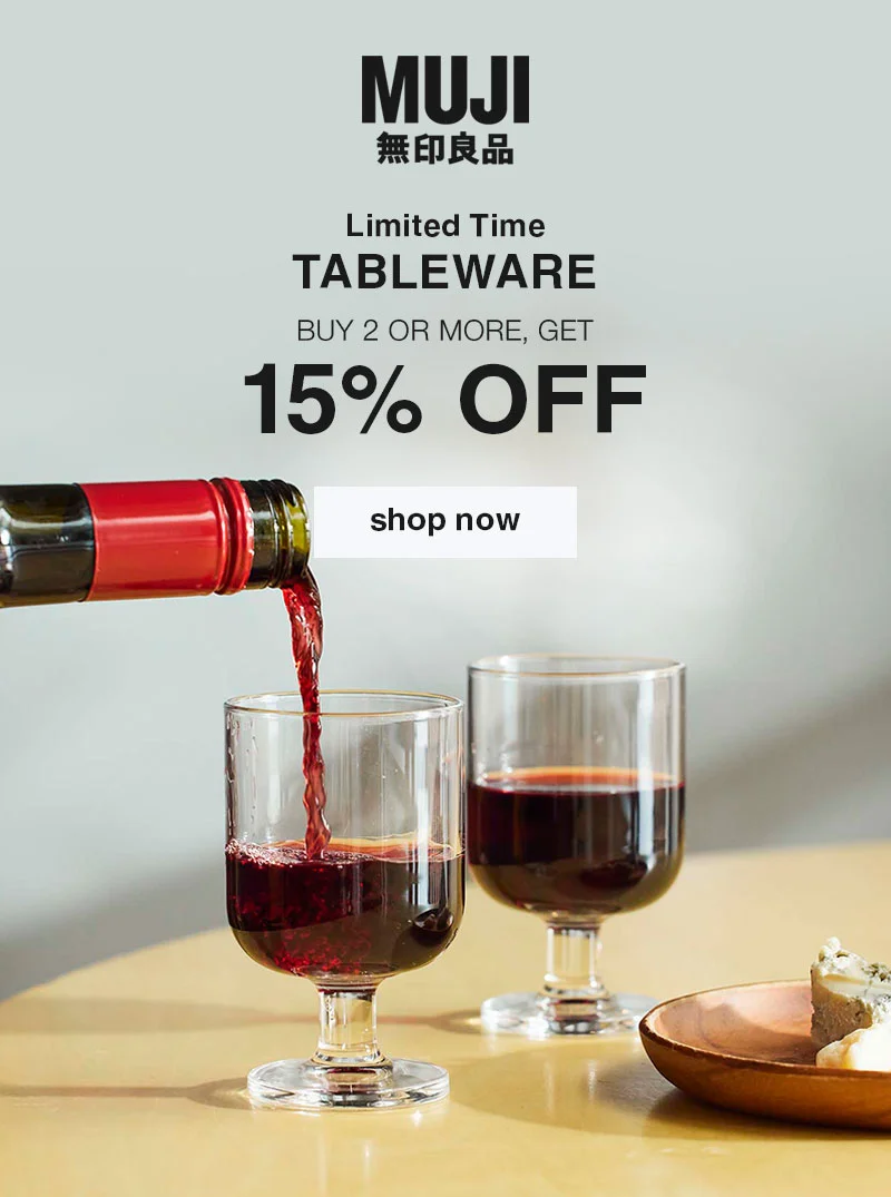 Shop 15% Off Tableware When You Buy 2 Or More