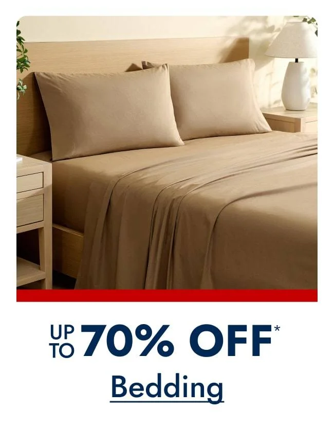 Bedding Up to 70% off