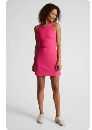 Spacedye Refocus Dress in Vivid Pink Heather