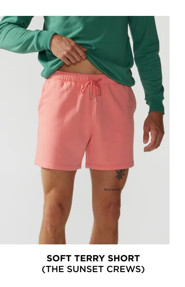 Soft Terry Sweat Short: The Sunset Crews