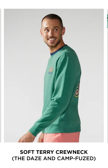 Soft Terry Crewneck Sweatshirt: The Dazed and Camp-Fuzed
