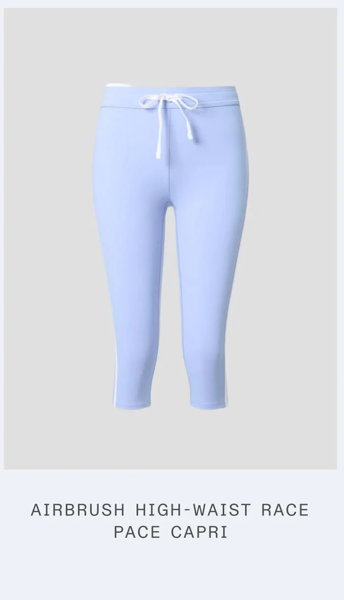 AIRBRUSH HIGH-WAIST RACE. RACE CAPRI.