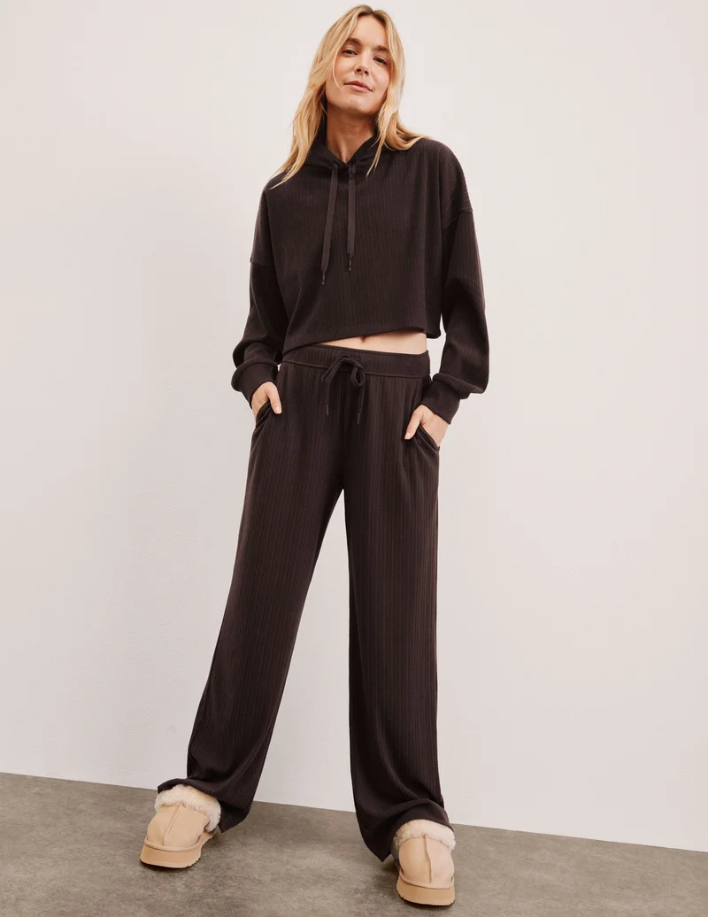 Image of Breathe Easy Ribbed Wide Leg Pant