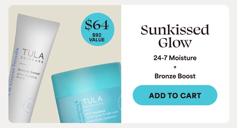 $64 [$92 value, 30% savings] Sunkissed Glow - 24-7 Moisture + Bronze Boost -- ADD TO CART
