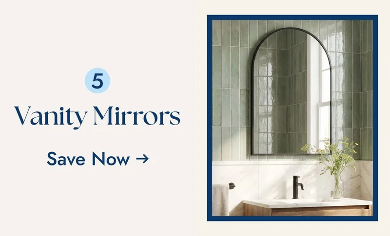 Save on Bathroom Vanity Mirorrs