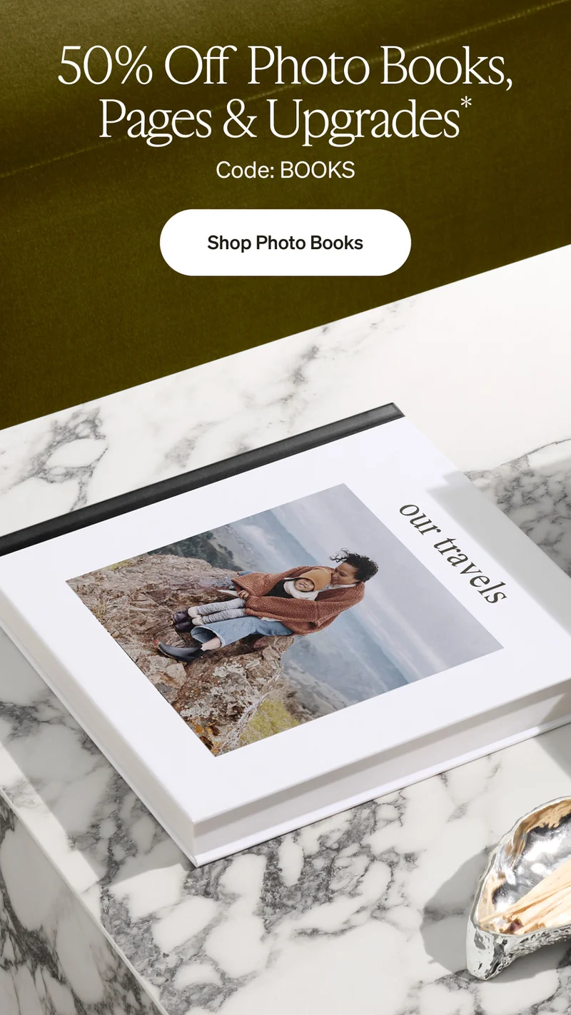 50% Off Photo Books, Pages, & Upgrades