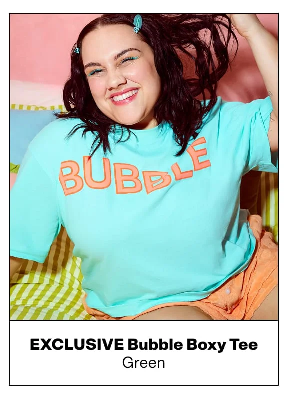 EXCLUSIVE Bubble Boxy Tee (Green)