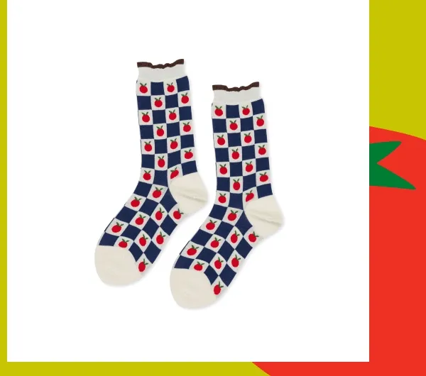 Tiny Tomato Crew Sock
