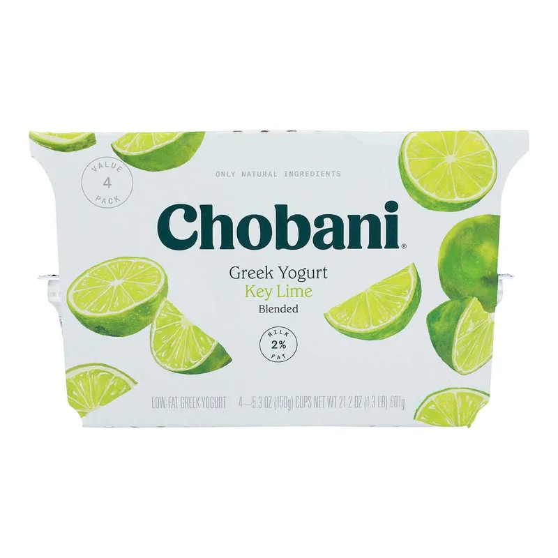 Low-Fat Blended Greek Yogurt, Key Lime Crumble, 4 Ct